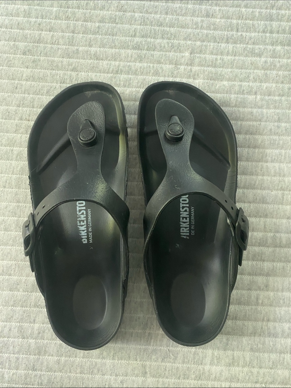 Birkenstock Black EVA Thong Sandals